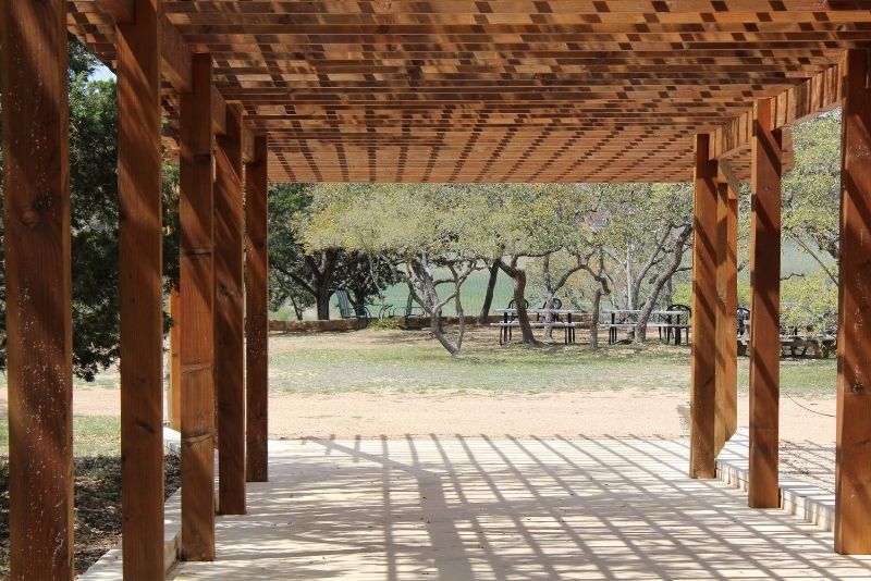 A photo of a pergola